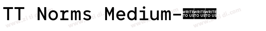 TT Norms Medium字体转换 TT Norms Medium字体转换